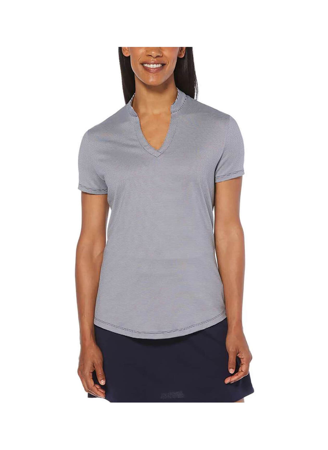 Callaway Golf Women's Fine Line Stripe Polo - Navy 3XL