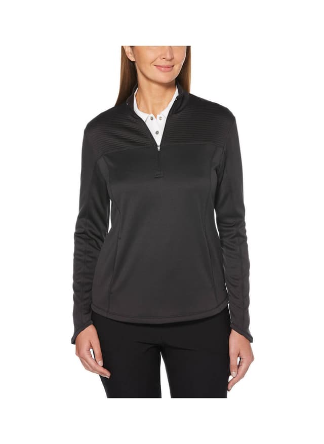 Callaway Golf Women's Ottoman Fleece Quarter-Zip - Black 3XL
