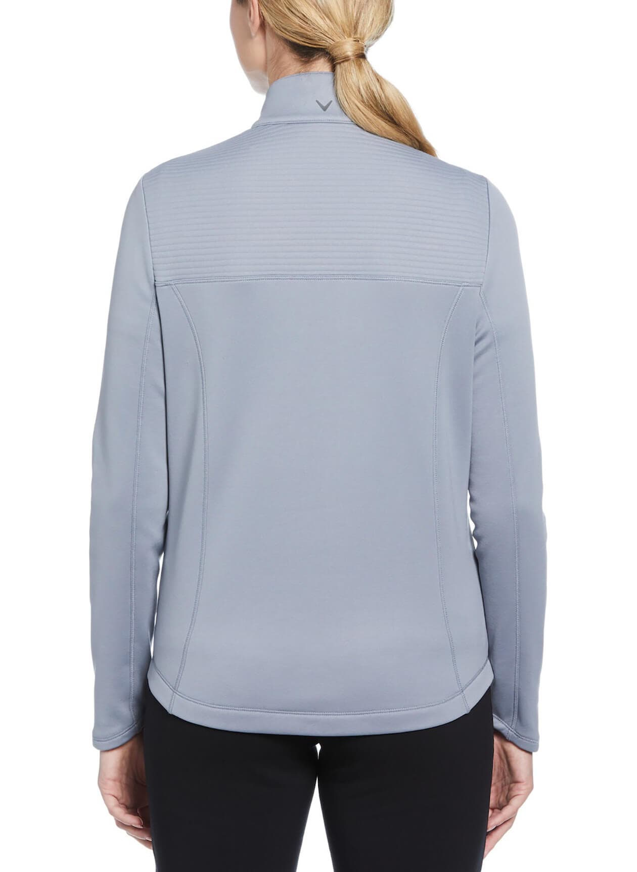 Callaway Golf Women's Ottoman Fleece Quarter-Zip - Light Grey 3XL