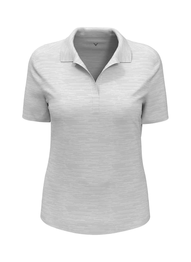 Callaway Women's Broken Stripe Polo - White 3XL