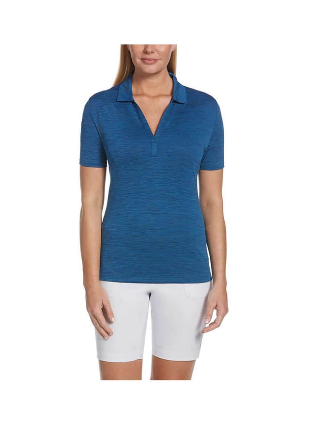 Callaway Women's Broken Stripe Polo - Blue 3XL