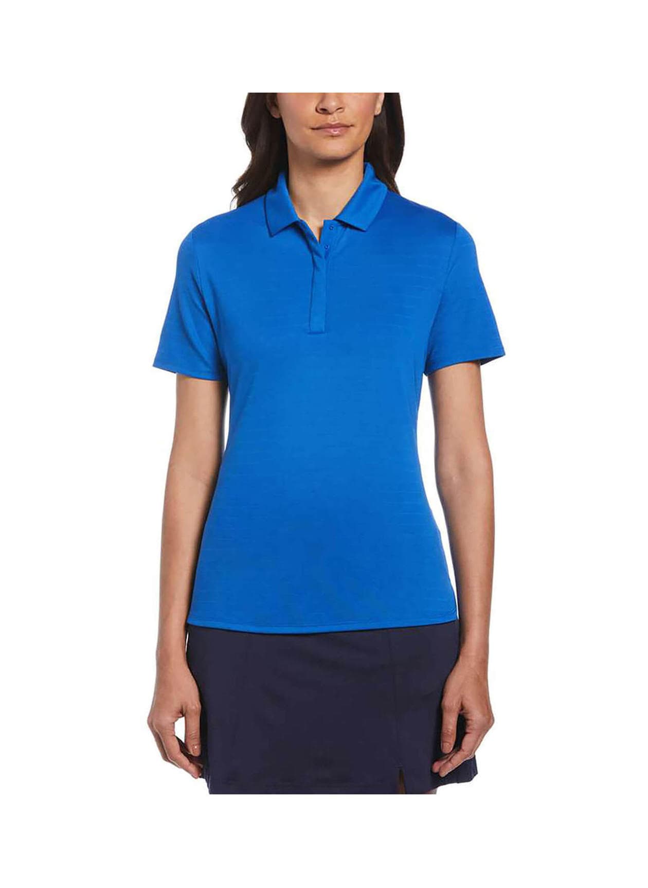 Callaway Golf Women's Eco Horizontal Textured Polo - Blue 3XL