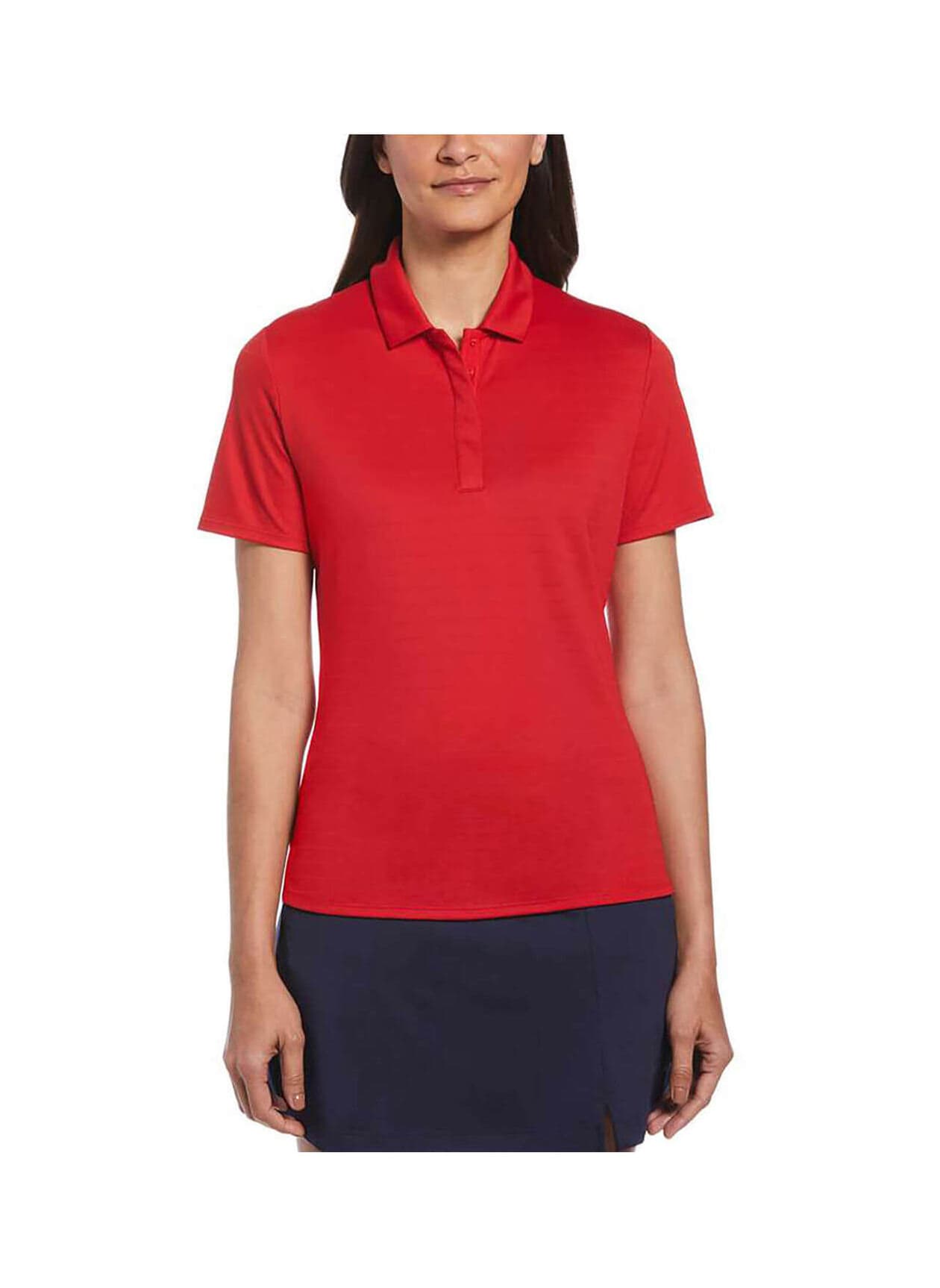 Callaway Golf Women's Eco Horizontal Textured Polo - Red 3XL