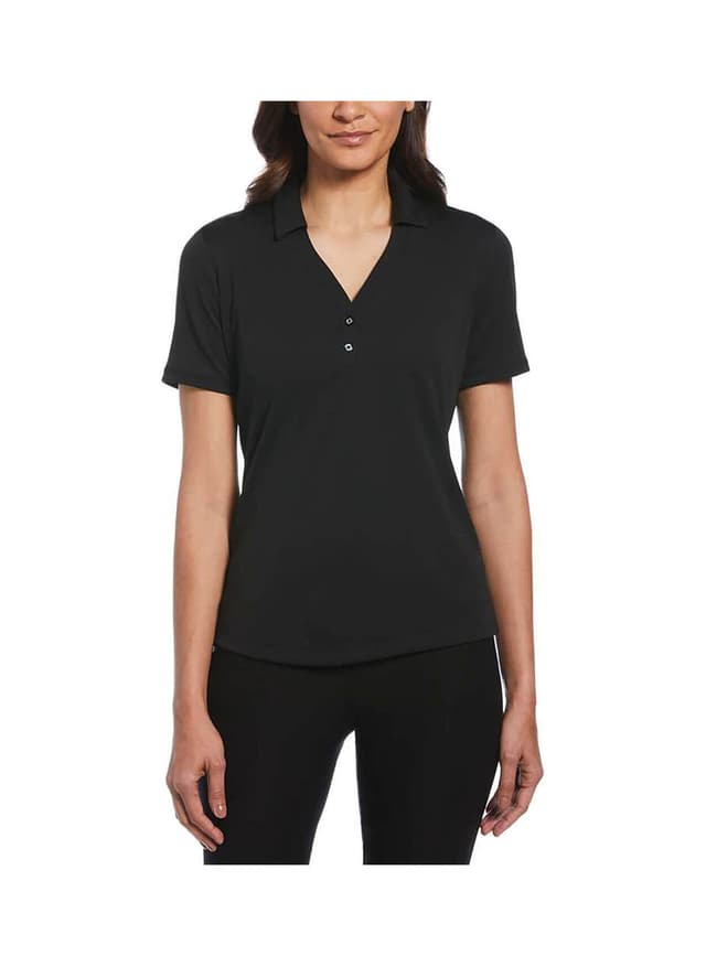 Callaway Golf Women's Micro Texture Polo - Black 3XL