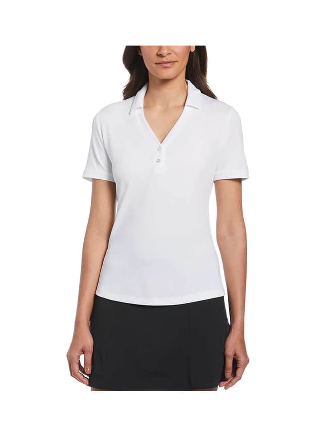 Callaway Golf Women's Micro Texture Polo - White 3XL