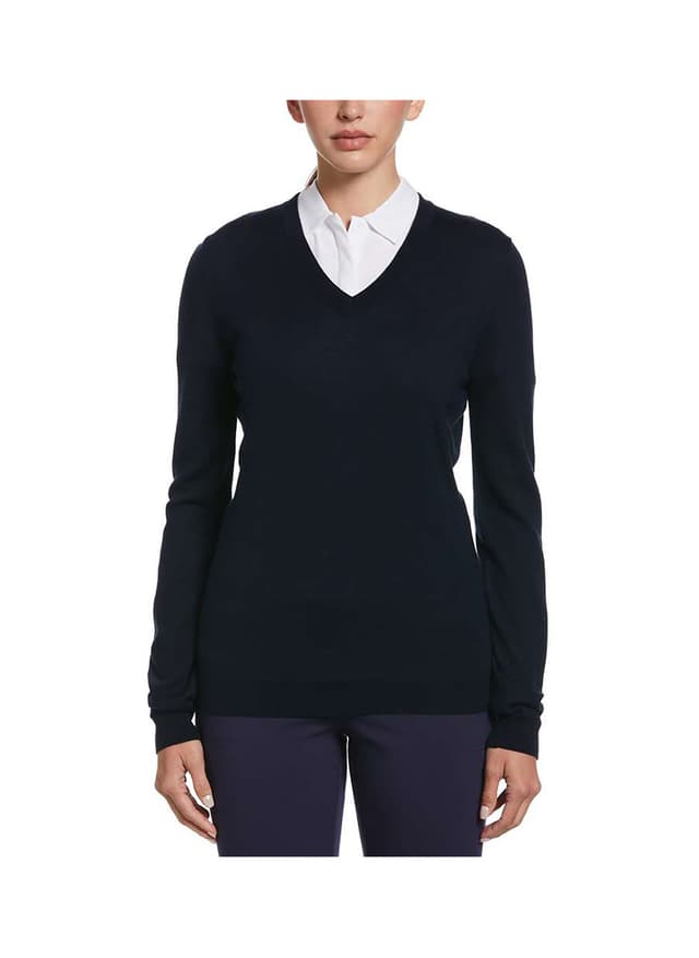Callaway Golf Women's V-Neck Sweater - Navy 3XL
