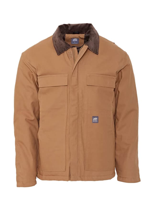 Berne Men's Heritage Chore Coat - Brown Duck (BDK) 3XL