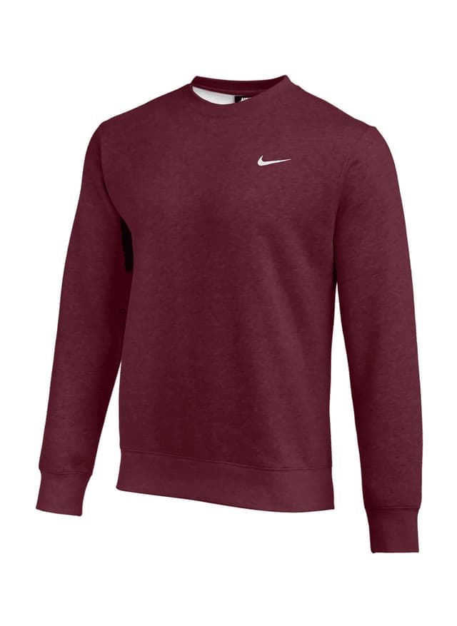 Nike Men's Club Fleece Crew - Team Dark Maroon / White 3XL