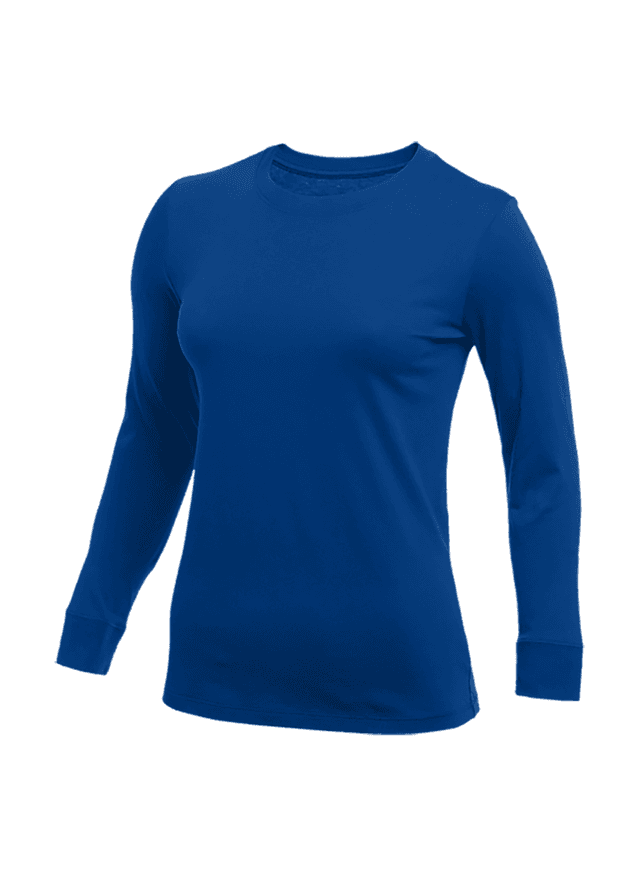 Nike Women's Long-Sleeve T-Shirt - Blue LG