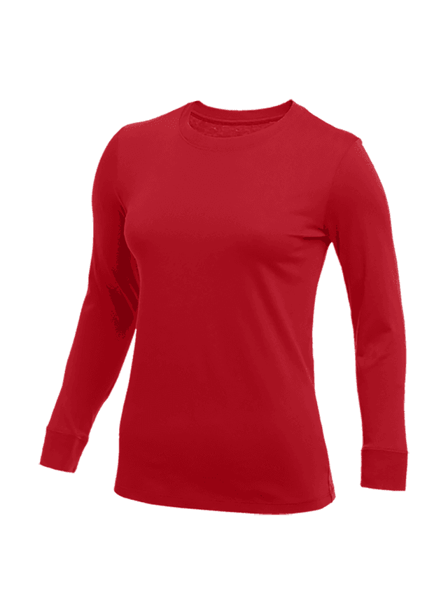 Nike Women's Long-Sleeve T-Shirt - University Red (657) LG