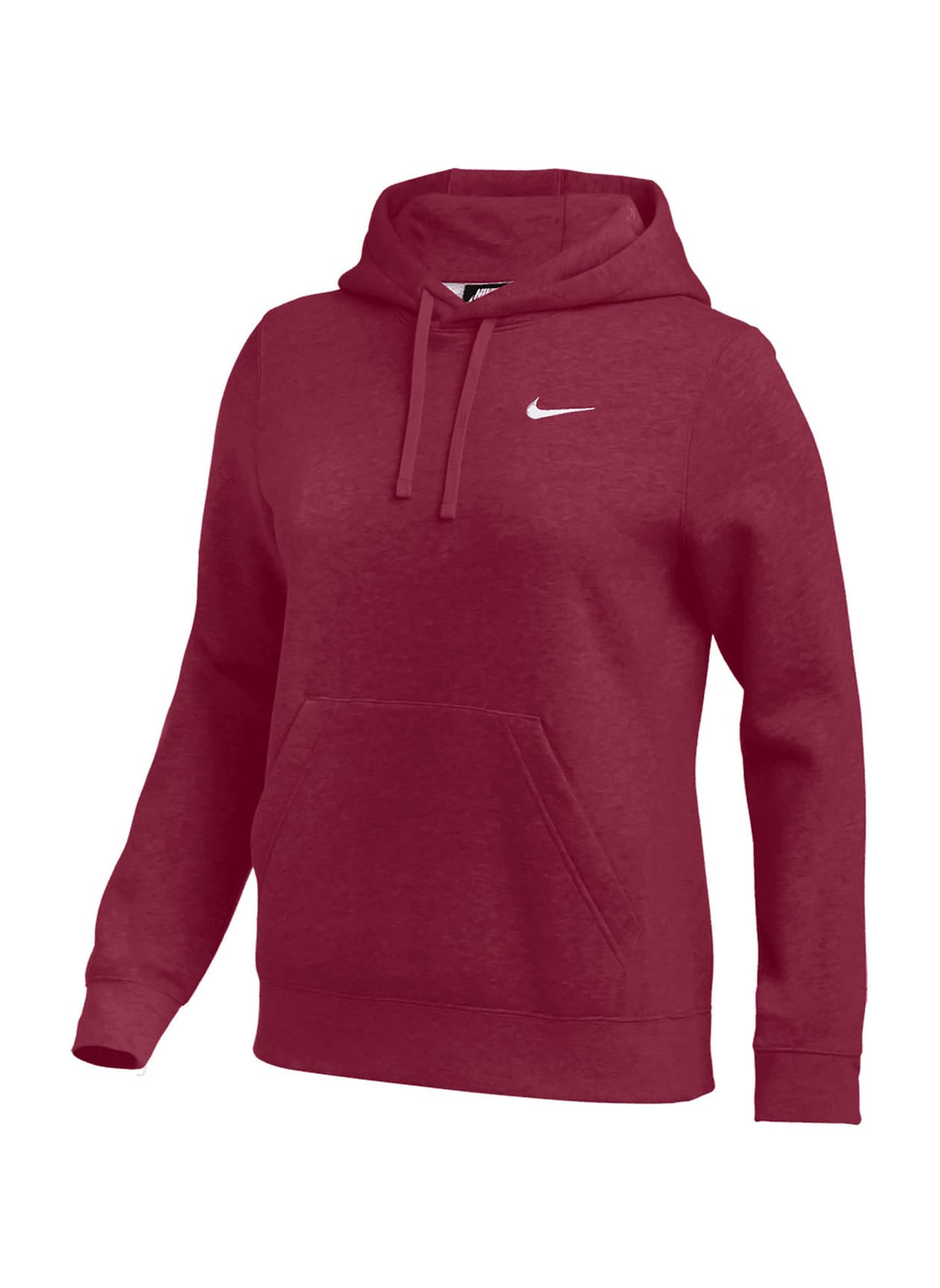 Nike Women's Club Training Hoodie - Team Cardinal / White (610) LG