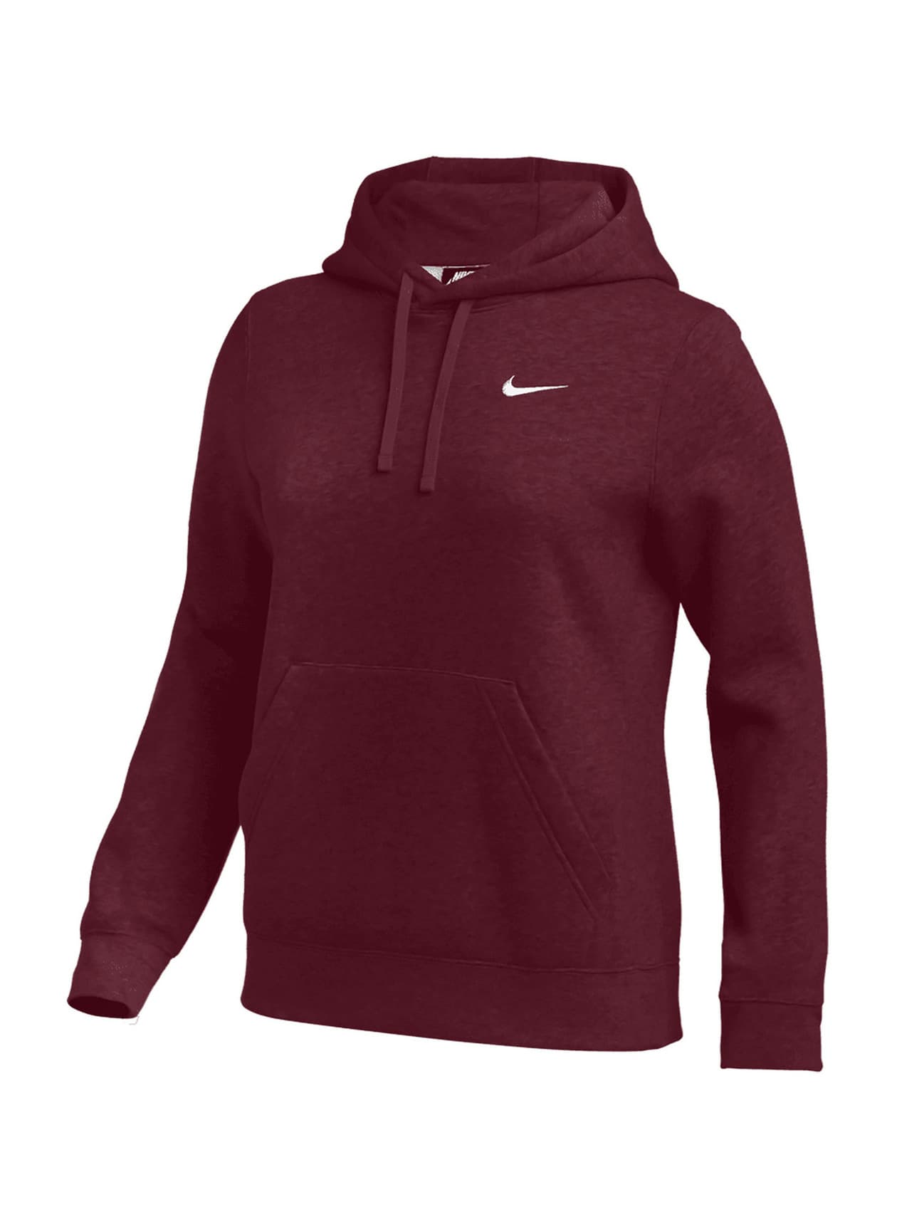 Nike Women's Club Training Hoodie - Team Dark Maroon / White LG