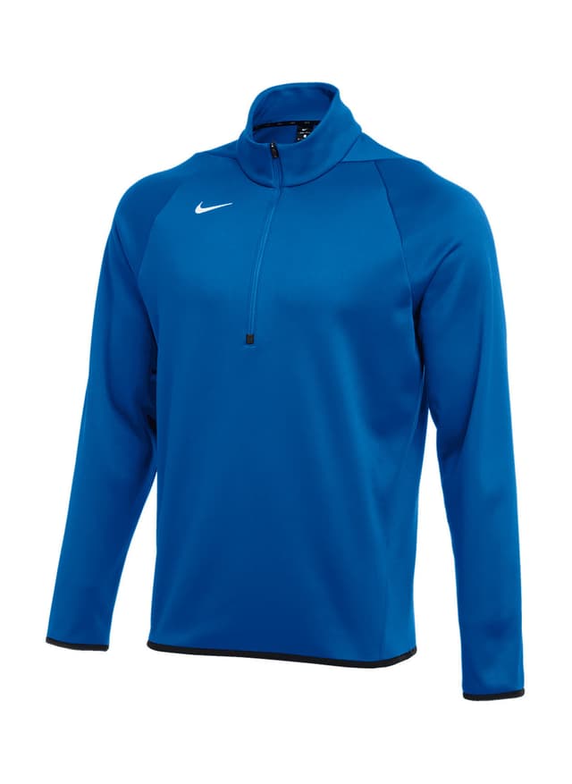 Nike Men's Therma Long-Sleeve Quarter-Zip - Blue,Cyan 3XL