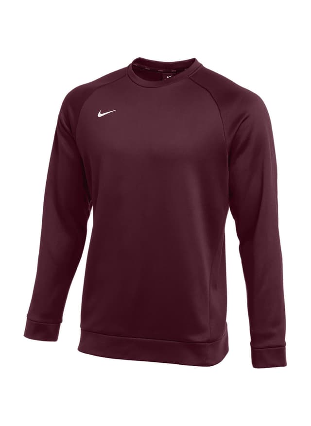 Nike Men's Therma Crew - Team Dark Maroon / White LG