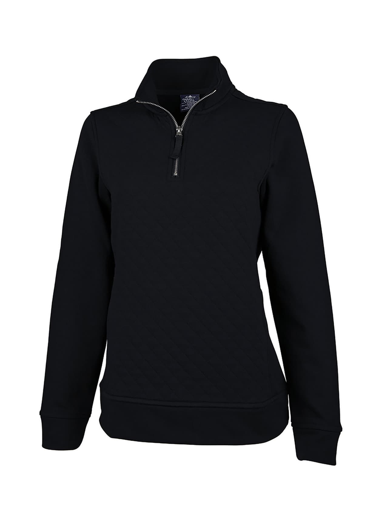 Charles River Women's Franconia Quilted Quarter-Zip - Black 3XL