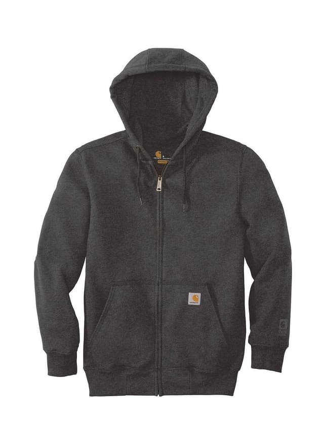 Carhartt Men's Rain Defender Paxton Heavyweight Hooded Zip-Front Sweatshirt - Carbon Heather (CHT) 3XL
