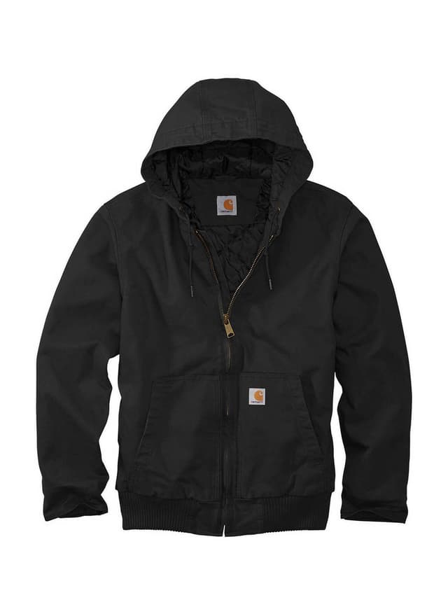 Carhartt Men's Washed Duck Active Jacket - Black 3XL