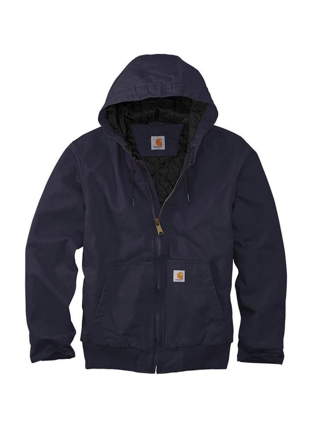 Carhartt Men's Washed Duck Active Jacket - Navy 3XL
