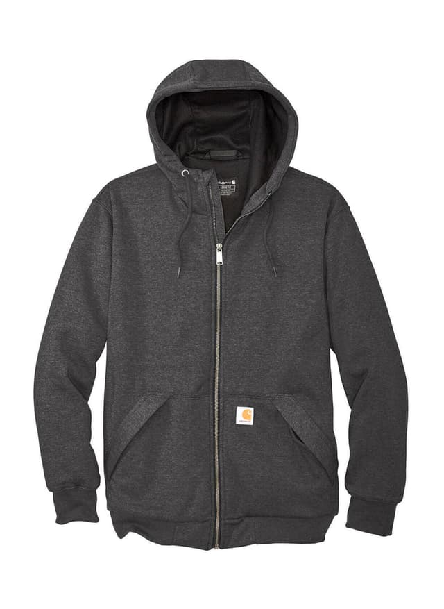 Carhartt Men's Midweight Thermal-Lined Full-Zip Hoodie - Dark Grey 3XL