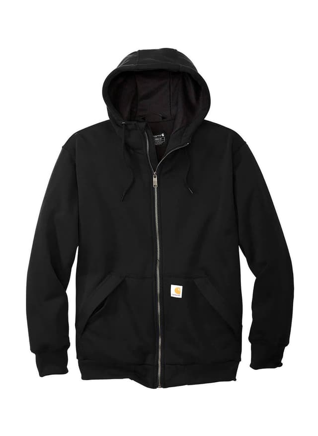 Carhartt Men's Midweight Thermal-Lined Full-Zip Hoodie - Black 3XL