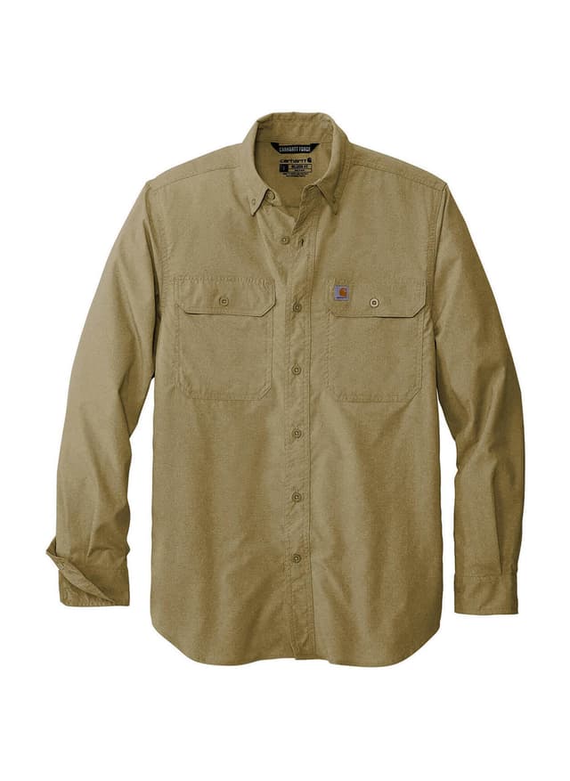 Carhartt Men's Force Solid Shirt - Brown 3XL