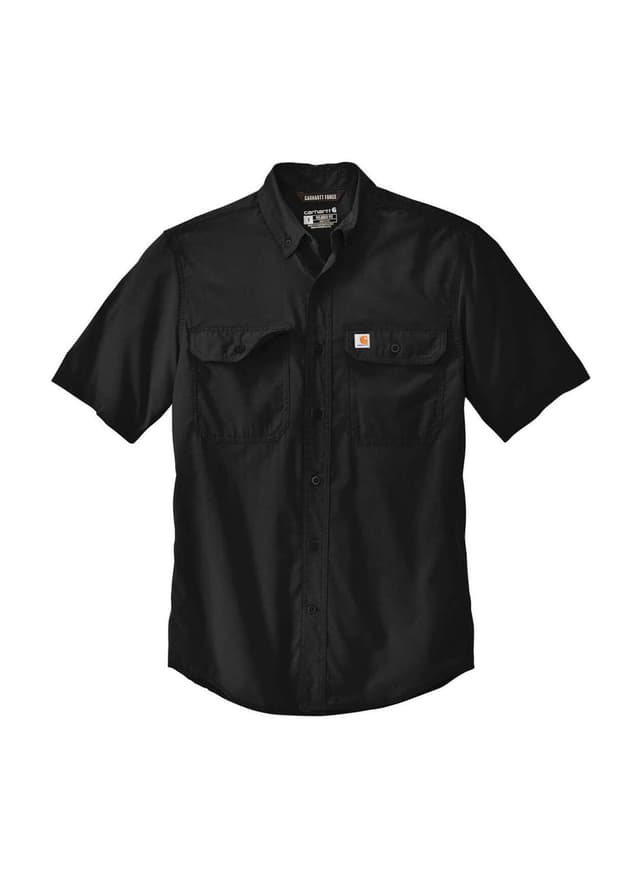 Carhartt Men's Force Solid Short-Sleeve Shirt - Black 3XL