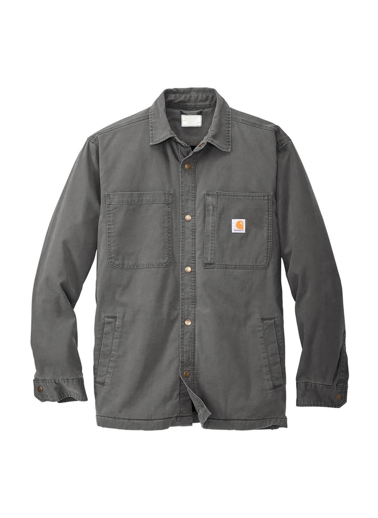 Carhartt Men's Rugged Flex Fleece-Lined Shirt Jacket - Dark Grey 3XL