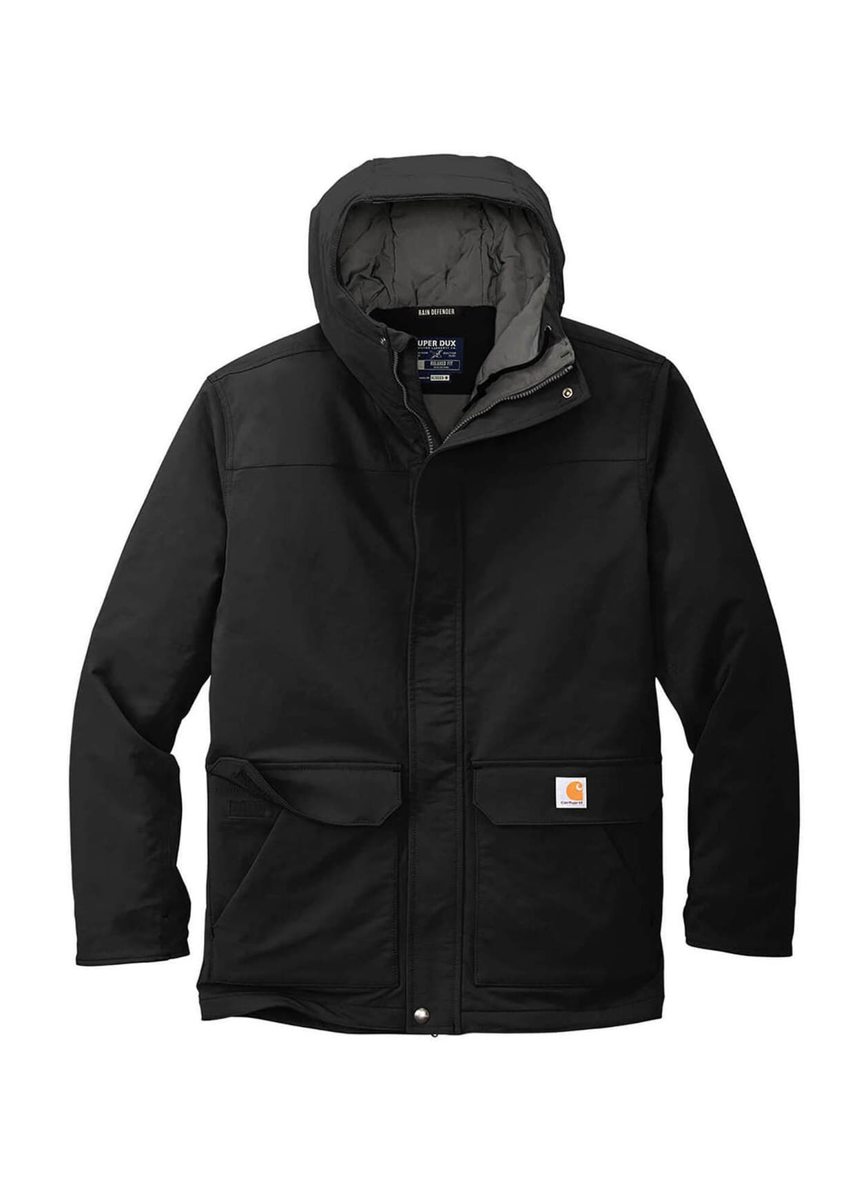 Carhartt Men's Super Dux Insulated Hooded Coat - Black 3XL