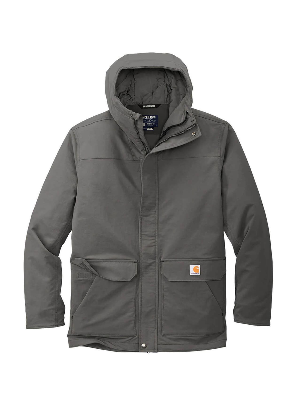 Carhartt Men's Super Dux Insulated Hooded Coat - Dark Grey 3XL