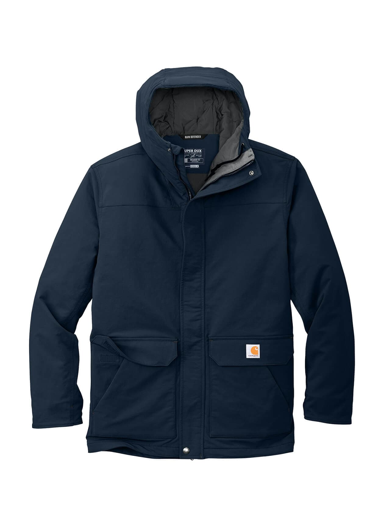Carhartt Men's Super Dux Insulated Hooded Coat - Navy 3XL