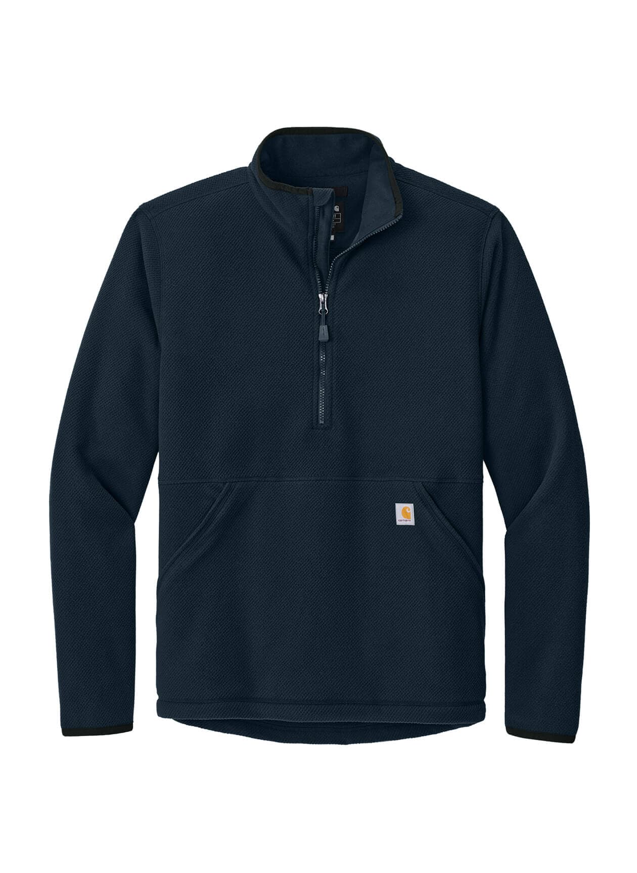 Carhartt Men's Textured 1/2-Zip Fleece Jacket - Navy 3XL