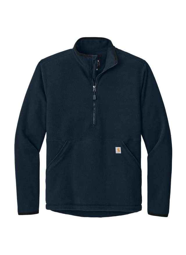 Carhartt Men's Textured 1/2-Zip Fleece Jacket - Navy 3XL