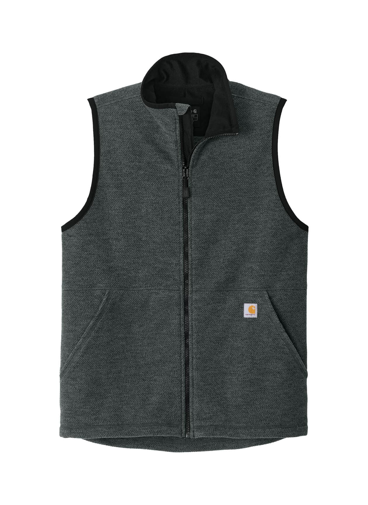 Carhartt Men's Textured Fleece Vest - Dark Grey 3XL