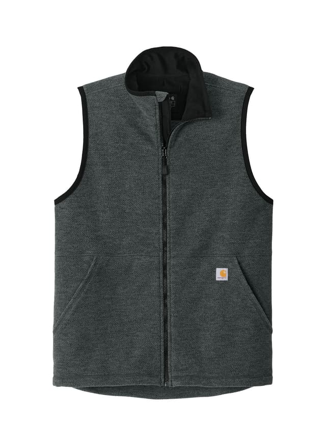 Carhartt Men's Textured Fleece Vest - Dark Grey 3XL