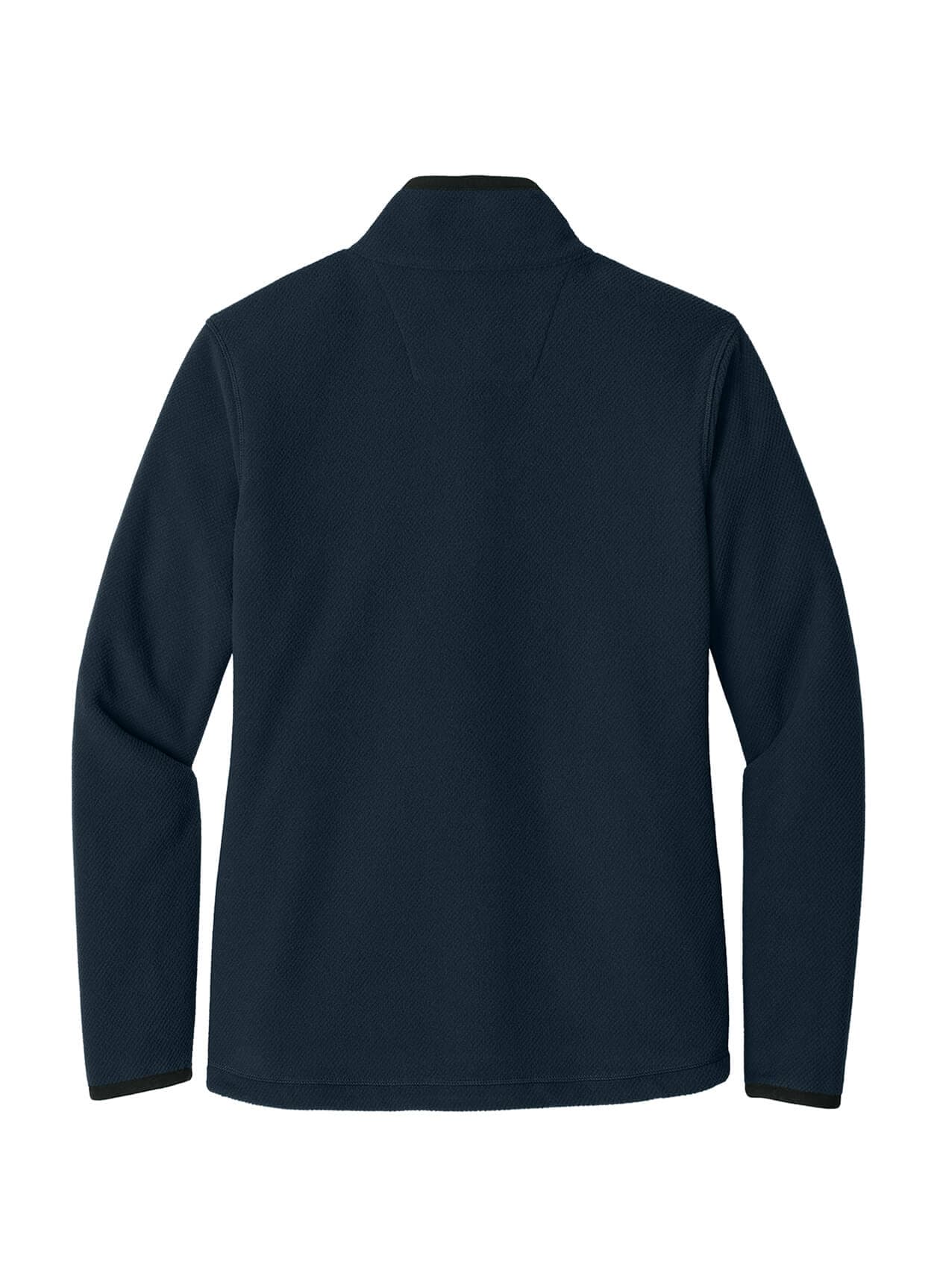 Carhartt Women's Textured Full-Zip Fleece Jacket - Navy LG