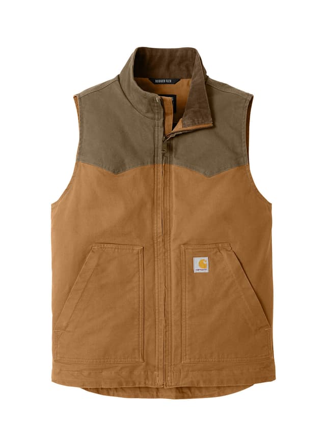 Carhartt Men's Montana Rugged Flex Duck Vest - Brown 3XL