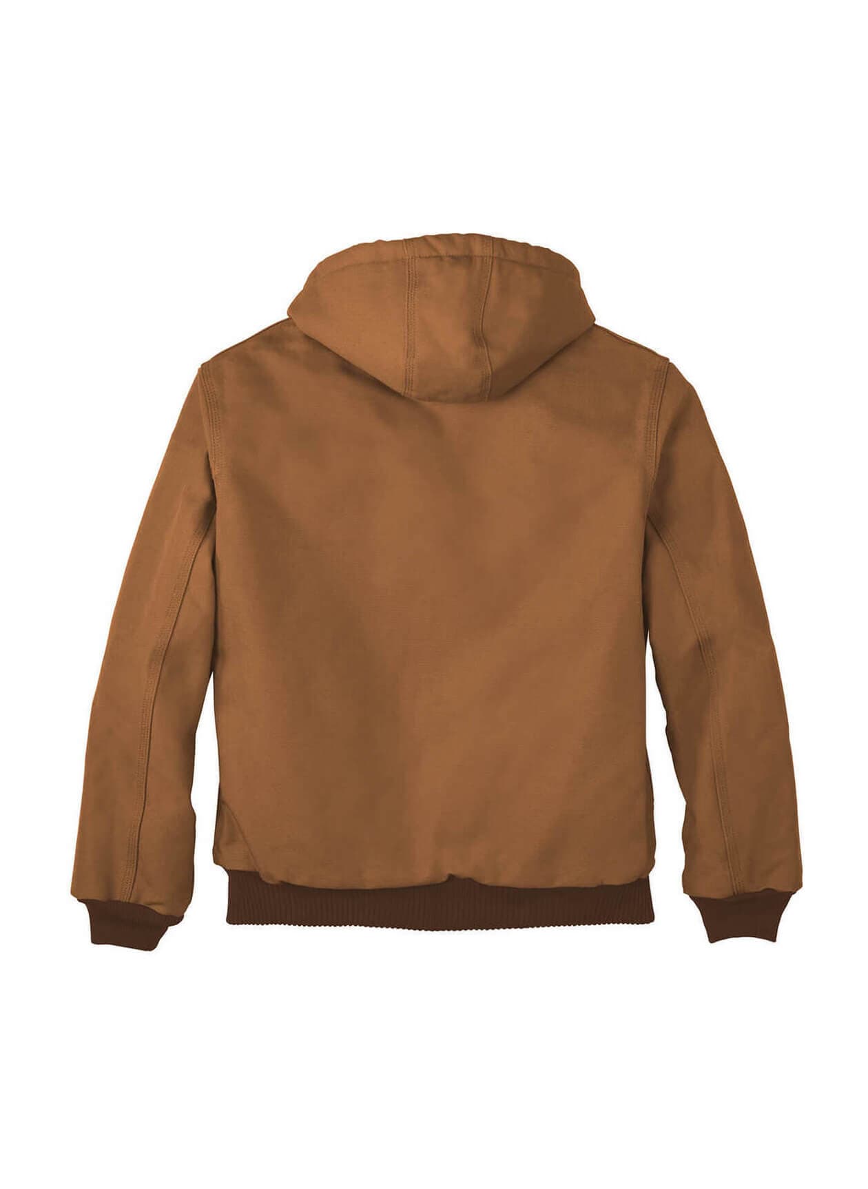 Carhartt Men's Quilted-Flannel-Lined Duck Active Jacket FA24 - Brown 3XL