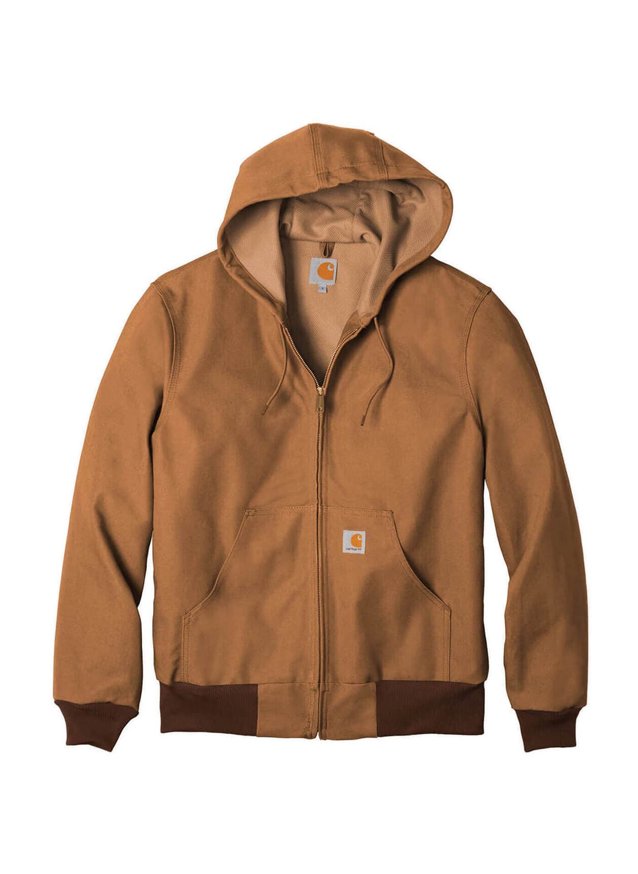 Carhartt Men's Thermal-Lined Duck Active Jacket FA24 - Brown 3XL
