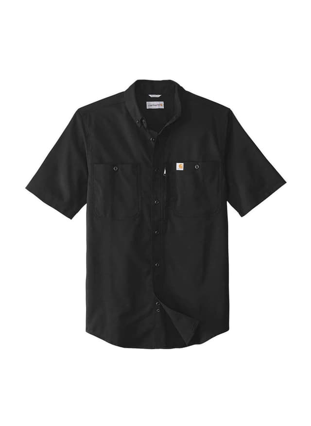Carhartt Men's Rugged Professional Series Short-Sleeve Shirt FA24 - Black 3XL
