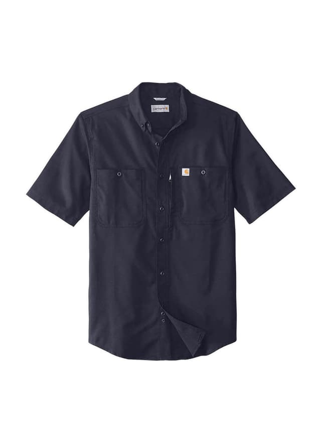Carhartt Men's Rugged Professional Series Short-Sleeve Shirt FA24 - Navy 3XL