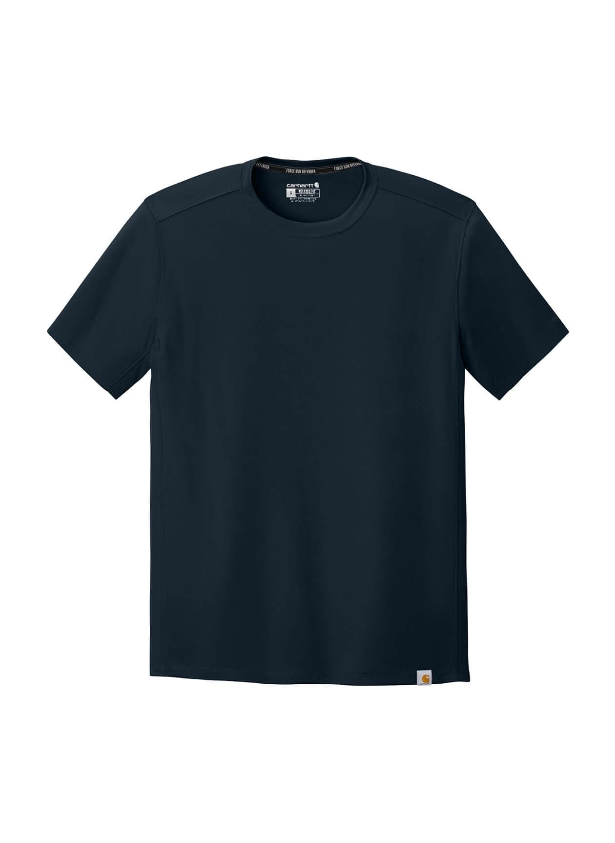 Carhartt Men's Force Sun Defender Short Sleeve T-Shirt - Navy 3XL