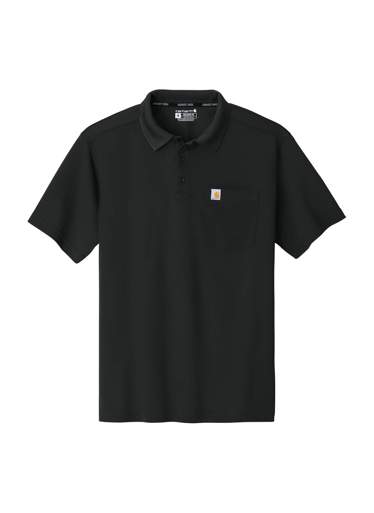 Carhartt Men's Force Snag-Resistant Pocket Polo - Black 3XL