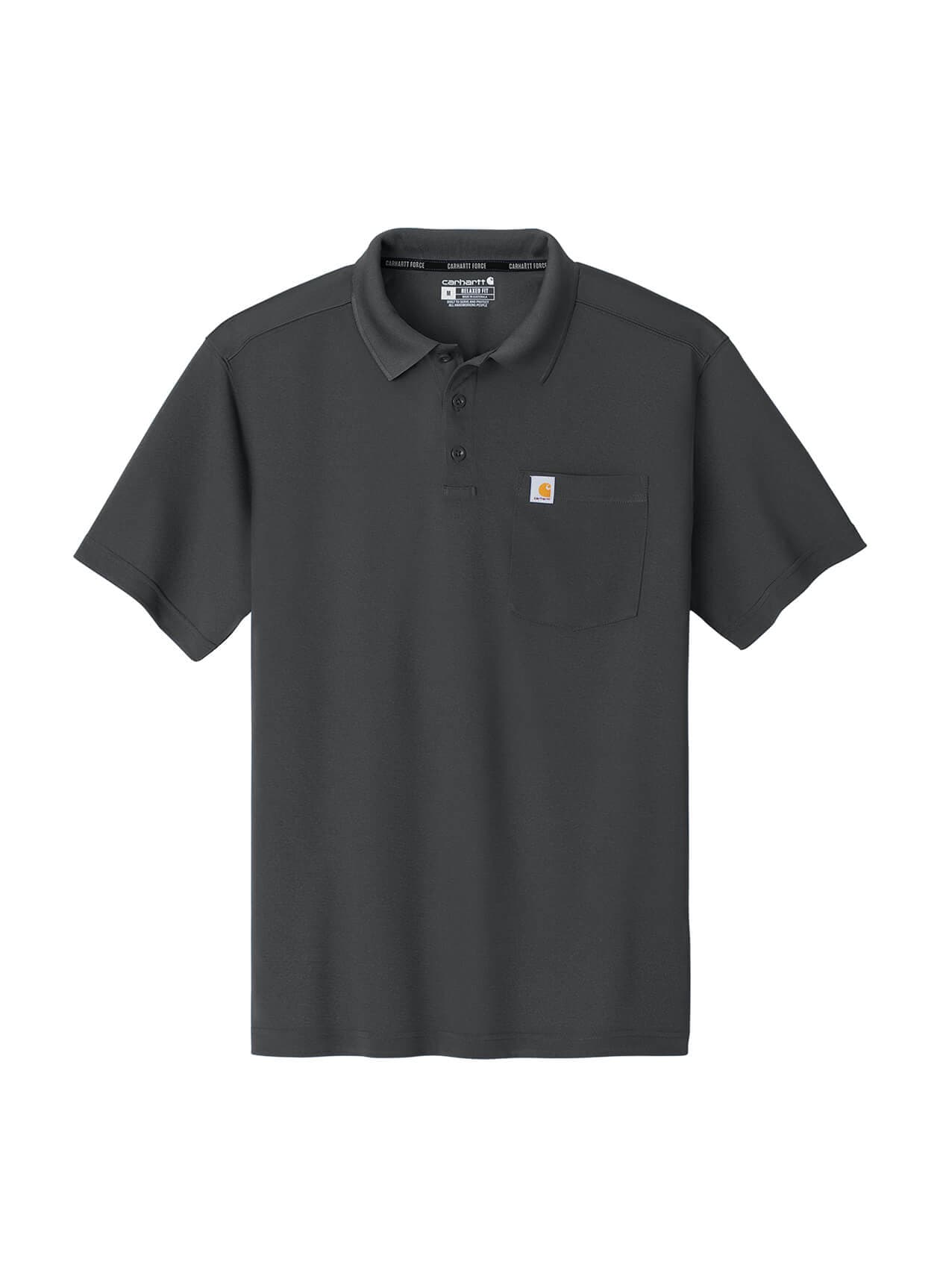 Carhartt Men's Force Snag-Resistant Pocket Polo - Dark Grey 3XL