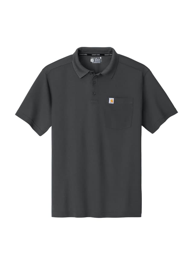 Carhartt Men's Force Snag-Resistant Pocket Polo - Dark Grey 3XL