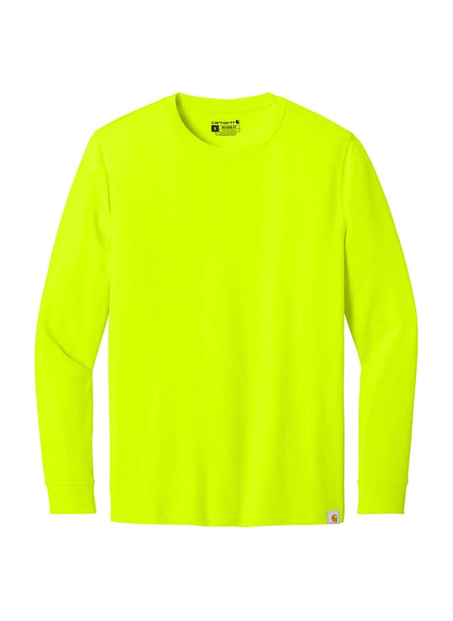 Carhartt Men's Long Sleeve T-Shirt - Yellow 3XL