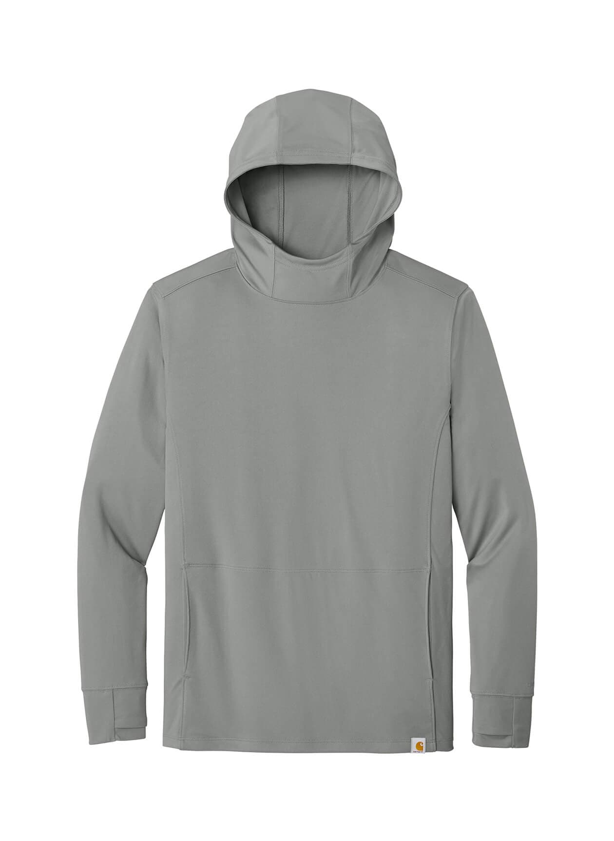 Carhartt Men's Force Sun Defender Long Sleeve Hooded T-Shirt - Light Grey 3XL