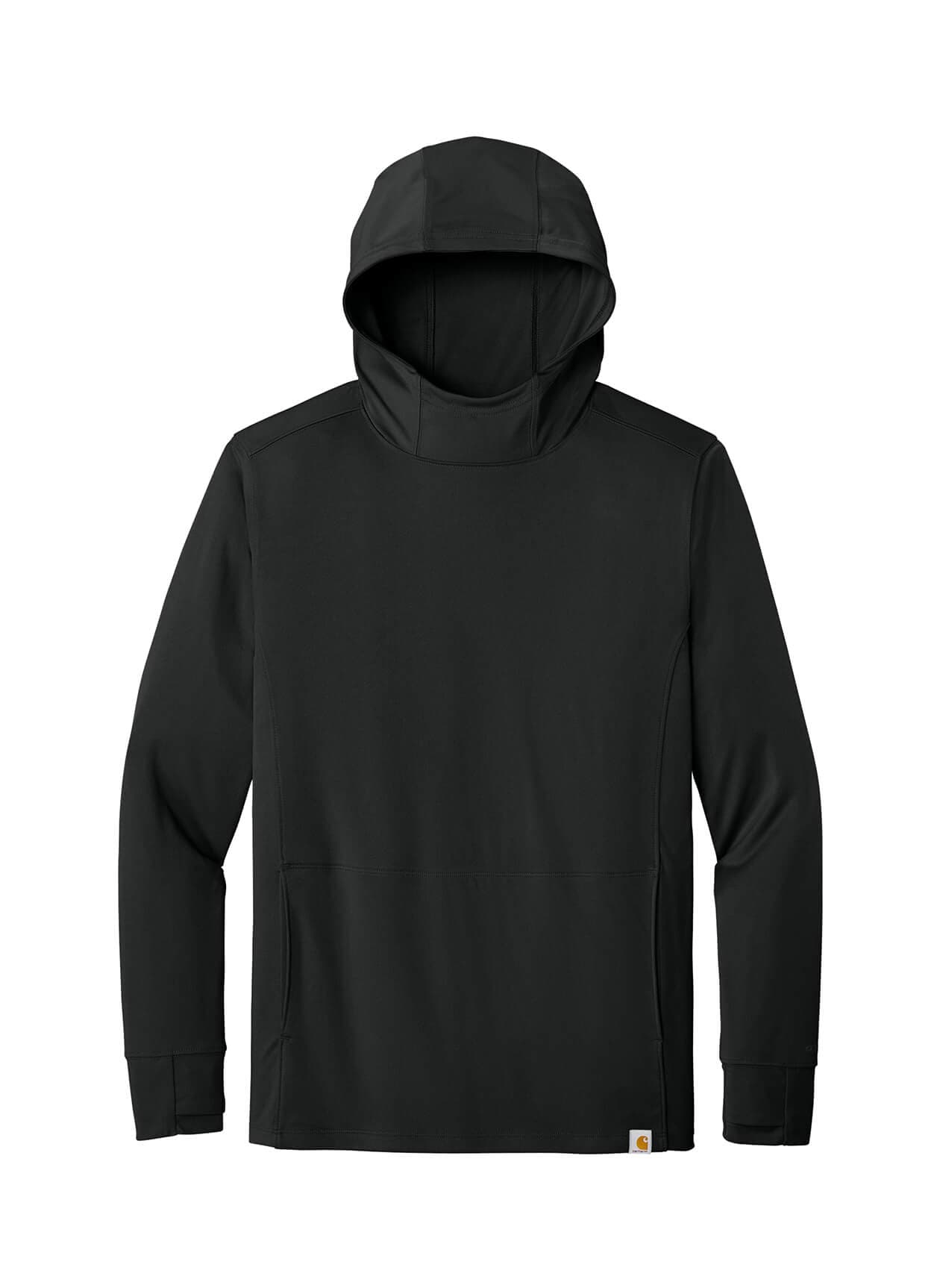 Carhartt Men's Force Sun Defender Long Sleeve Hooded T-Shirt - Black 3XL