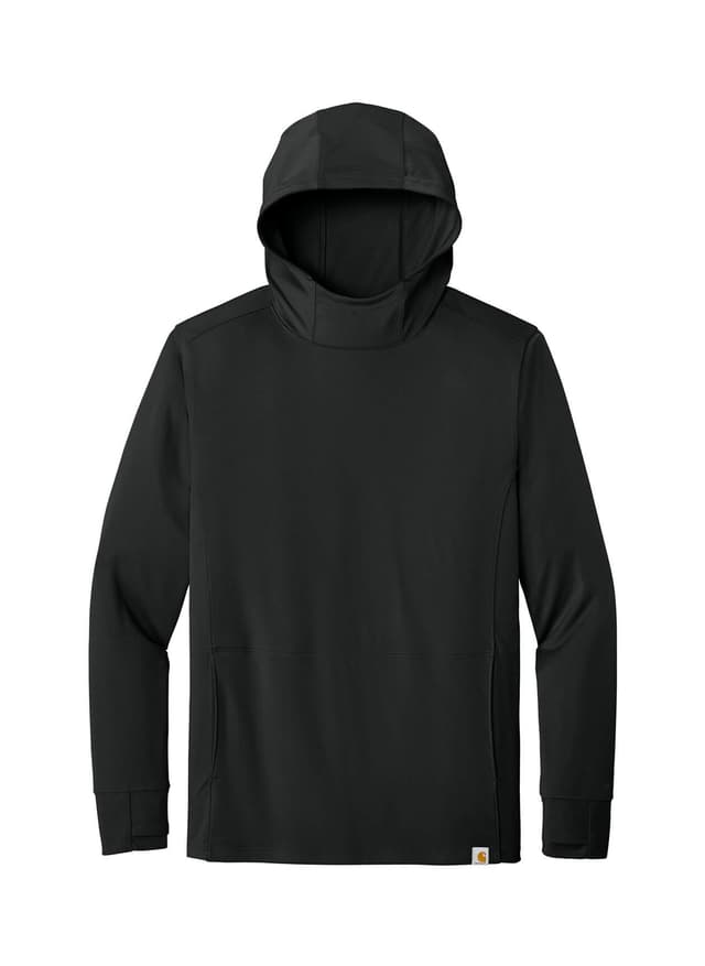 Carhartt Men's Force Sun Defender Long Sleeve Hooded T-Shirt - Black 3XL
