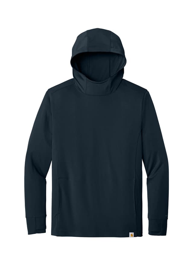 Carhartt Men's Force Sun Defender Long Sleeve Hooded T-Shirt - Navy 3XL