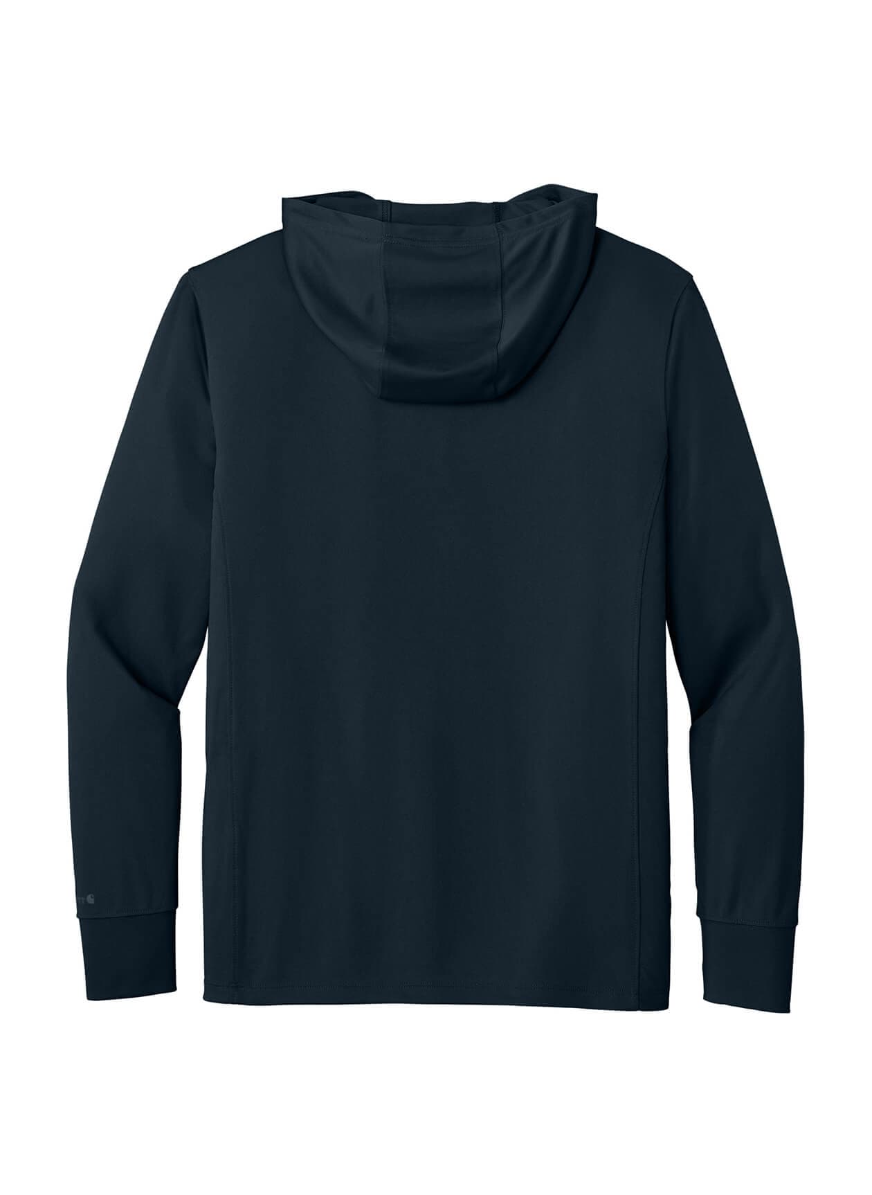 Carhartt Men's Force Sun Defender Long Sleeve Hooded T-Shirt - Navy 3XL